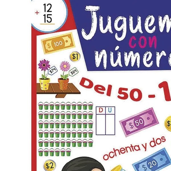LIBRO ACT. EDU. JUGUEMOS CON NUMEROS 50 AL 100 1330 PZA